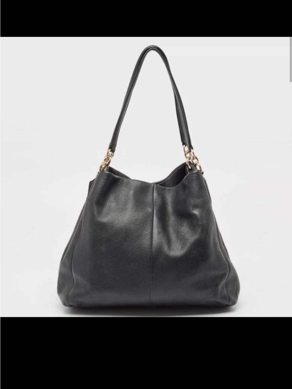 Coach Black Leather Phoebe Madison Shoulder Bag F35723 No.H1657 - Picture 3 of 12